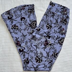 Floral flare leggings